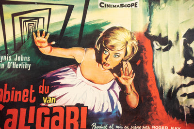 c. 1962 The Cabinet of Dr. Caligari Framed Movie Poster