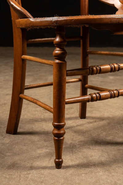 Set Of Two Eastlake Chairs With Burl Inlays