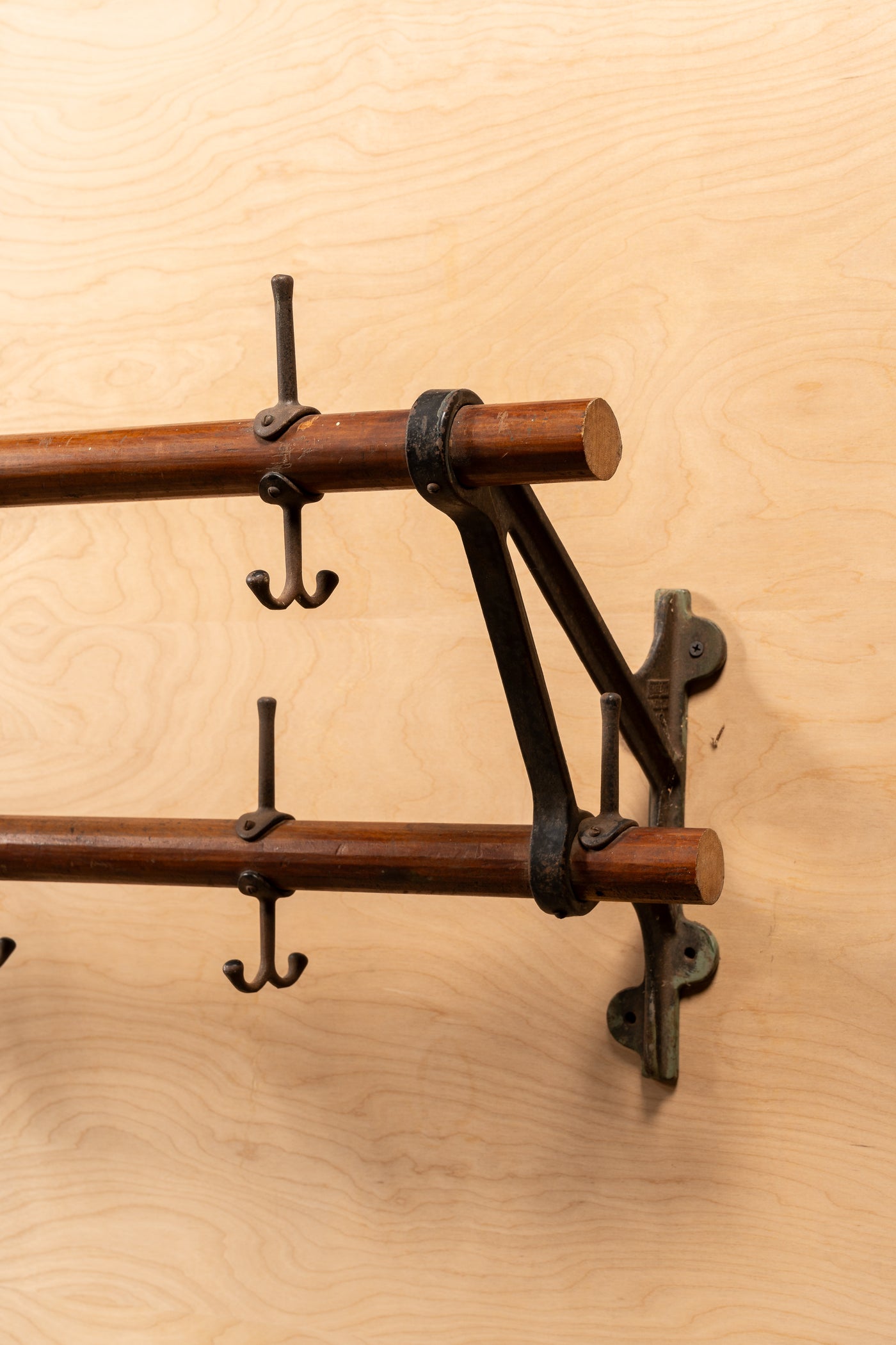 1920s Train Station Coat and Hat Rack