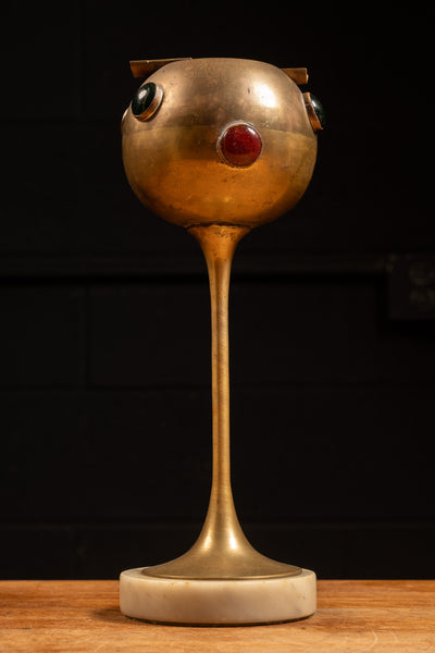 Vintage Brass Sputnik Ashtray