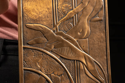 Bronze Art Nouveau Wall Relief