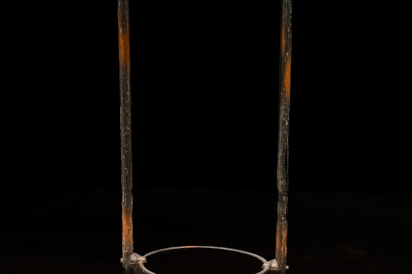 Antique Japanned Copper Coat Rack