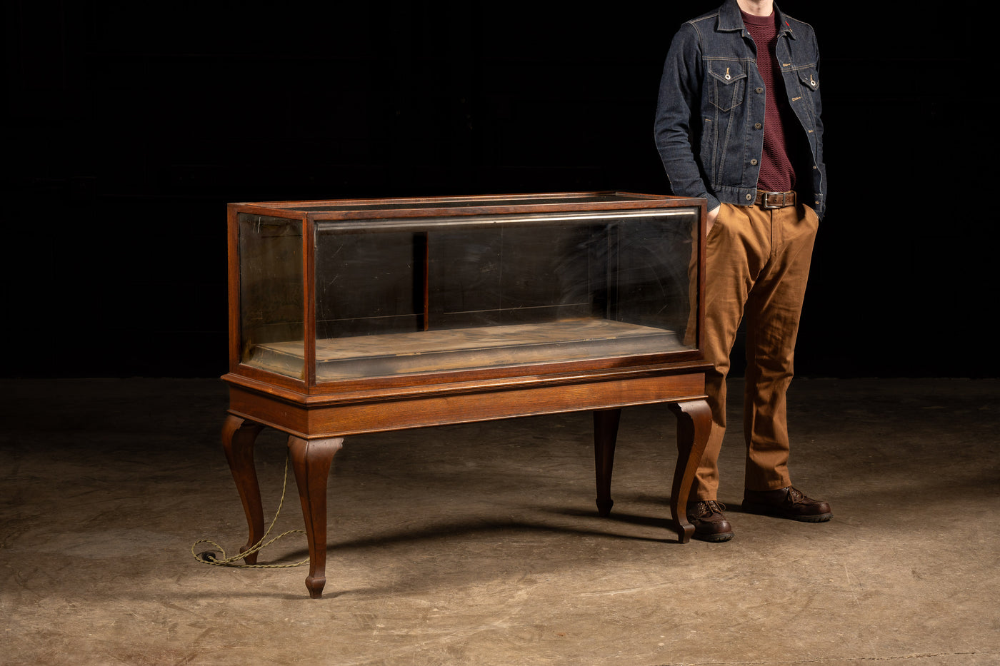 Early 20th Century Lighted Display Case