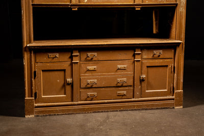 Early Rustic Painted Hutch