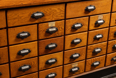 Massive Early 20th Century Apothecary Cabinet