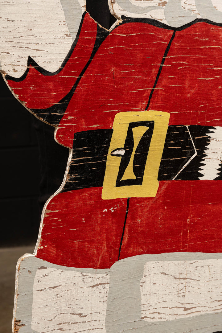 Vintage Easi-Bild Plywood Santa – Industrial Artifacts