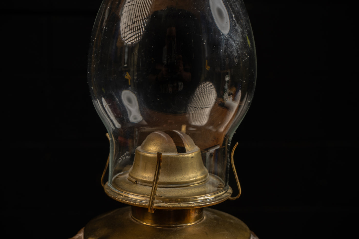 Vintage Figural Oil Lamp