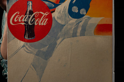Vintage Coca-Cola Cardstock Menu Board