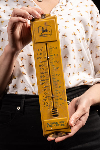 Vintage John Deere Advertising Thermometer