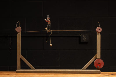 Early Folk Art Tightrope Walker Puppet