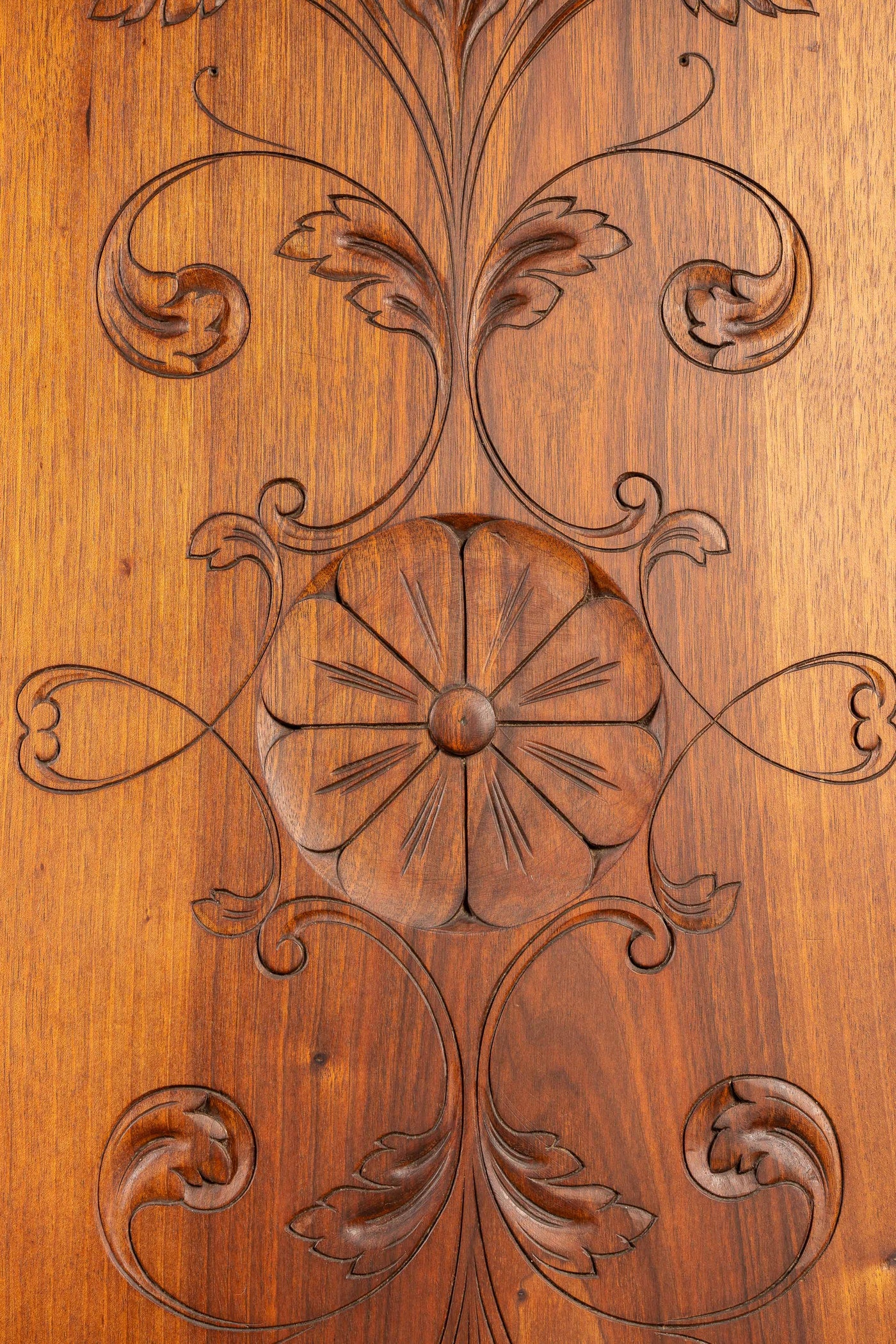 Early Oak Buffet with Red Marble Top