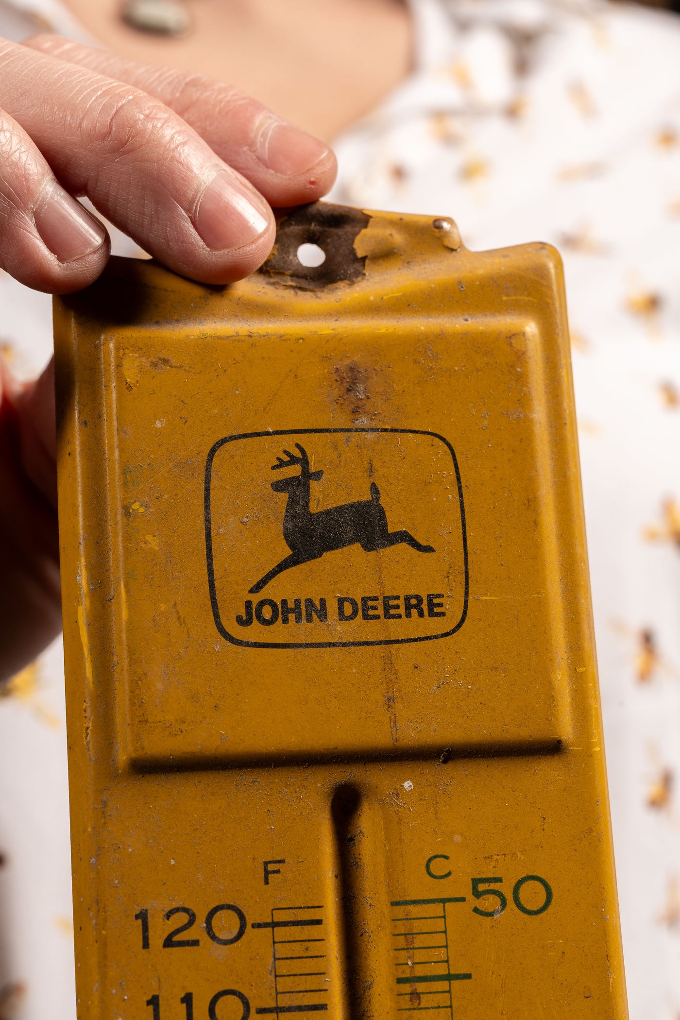 Vintage John Deere Advertising Thermometer