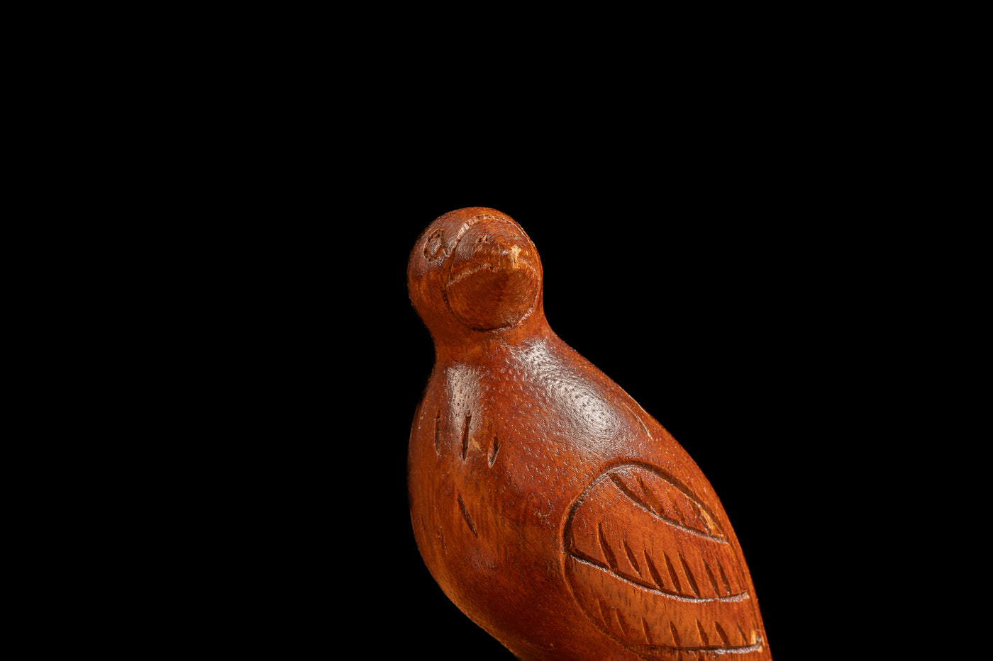 Vintage Carved Wooden Bird Ashtray