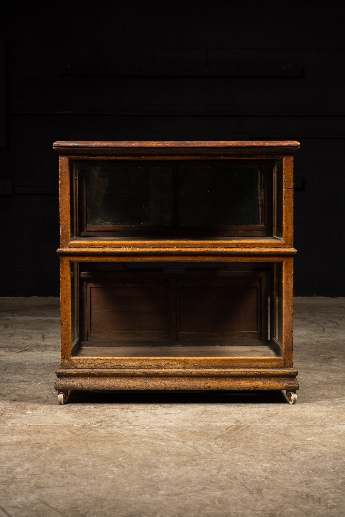 Early American Display Case With Mirrored Back