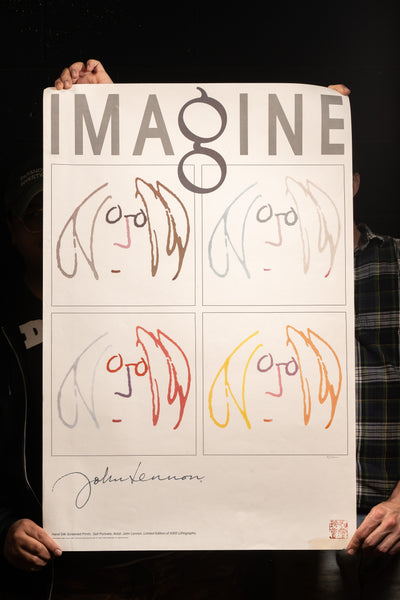 Vintage John Lennon: Imagine Yoko Ono Print; Stamped and Numbered