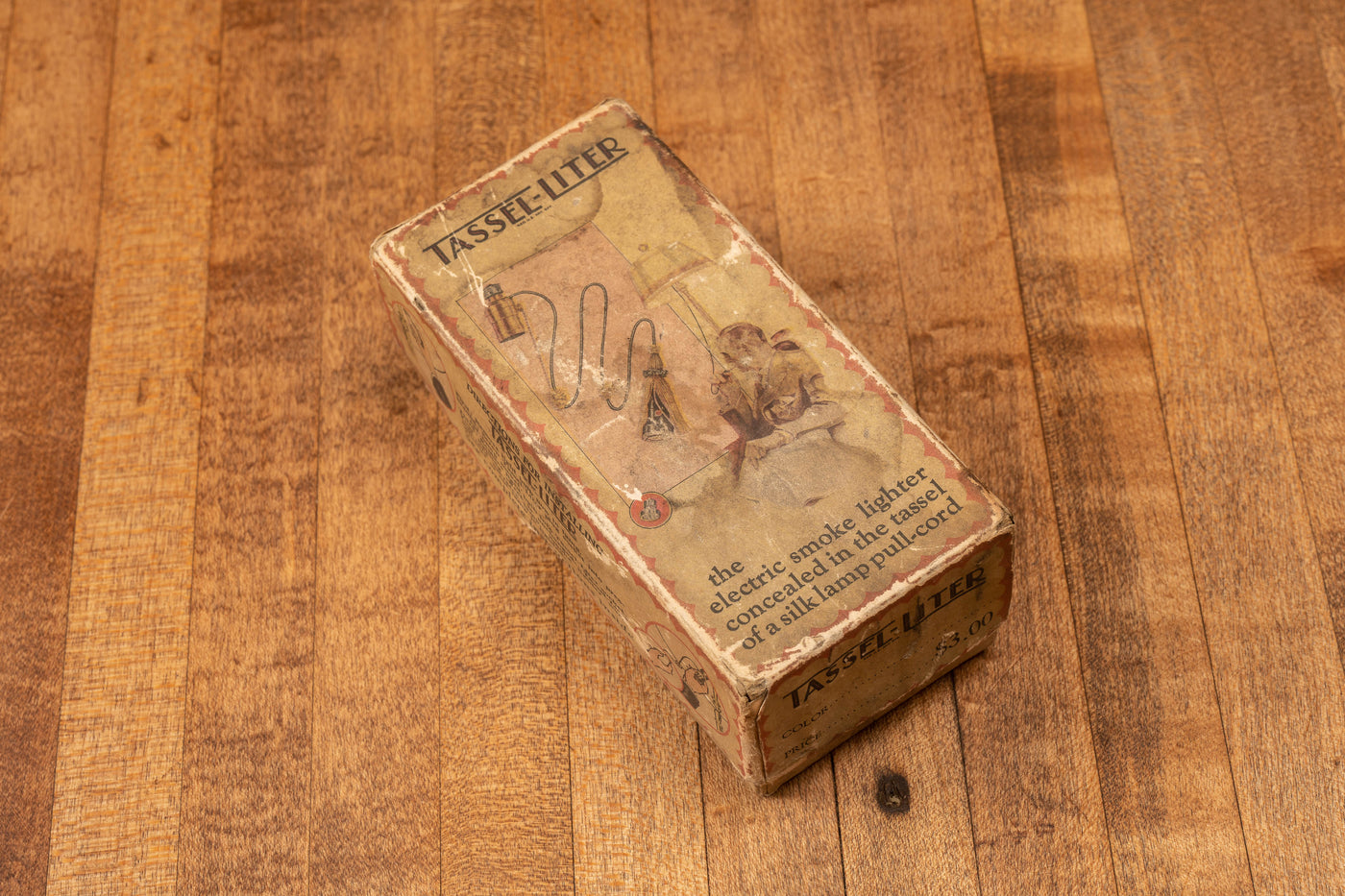 Antique Tassel-Liter Functional Cigar Lighter with Original Box