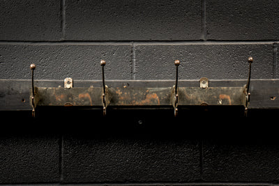 Japanned Copper Coat Hook Rack