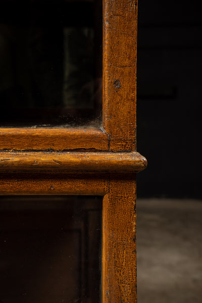 Early American Display Case With Mirrored Back