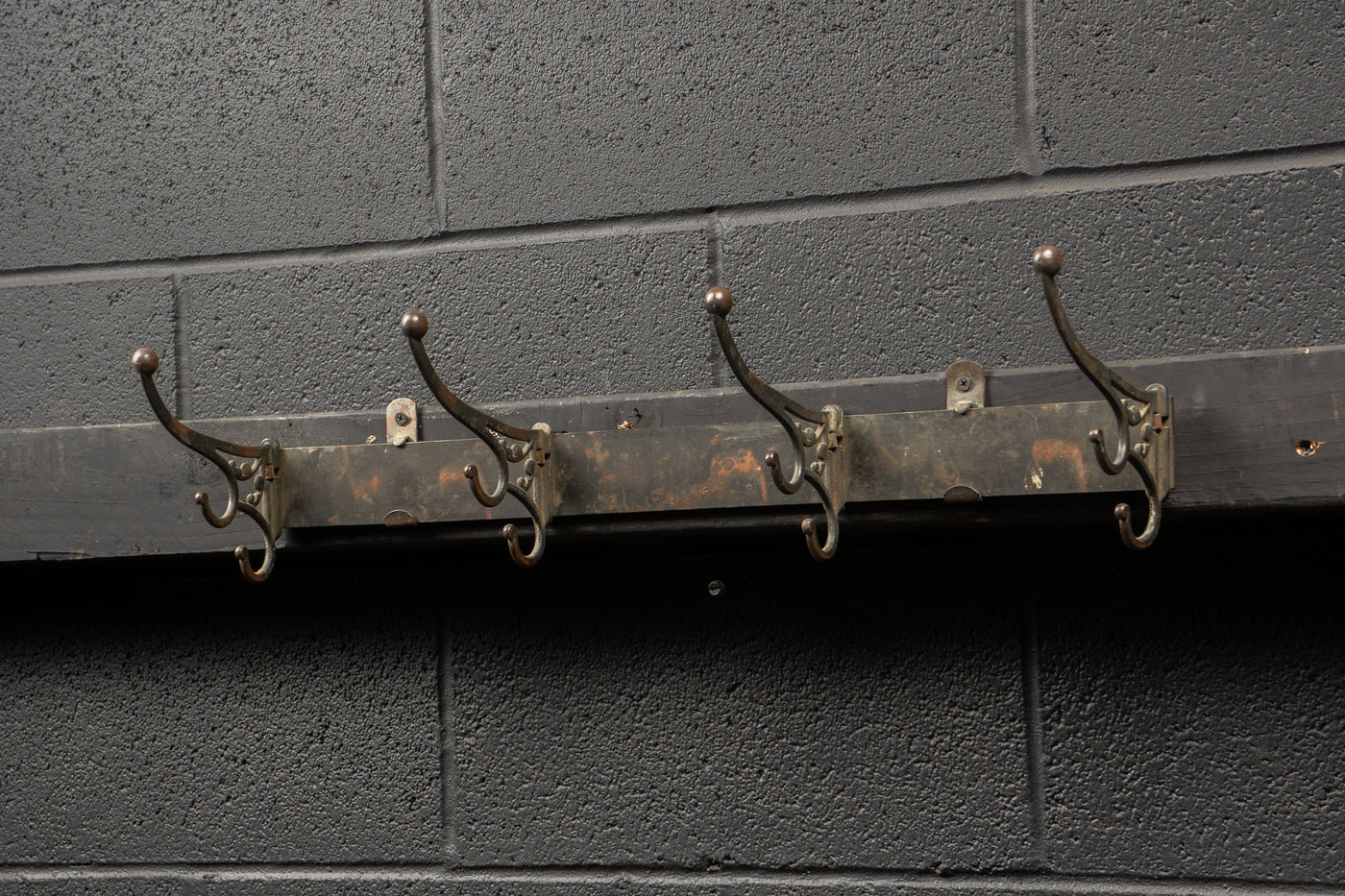 Japanned Copper Coat Hook Rack