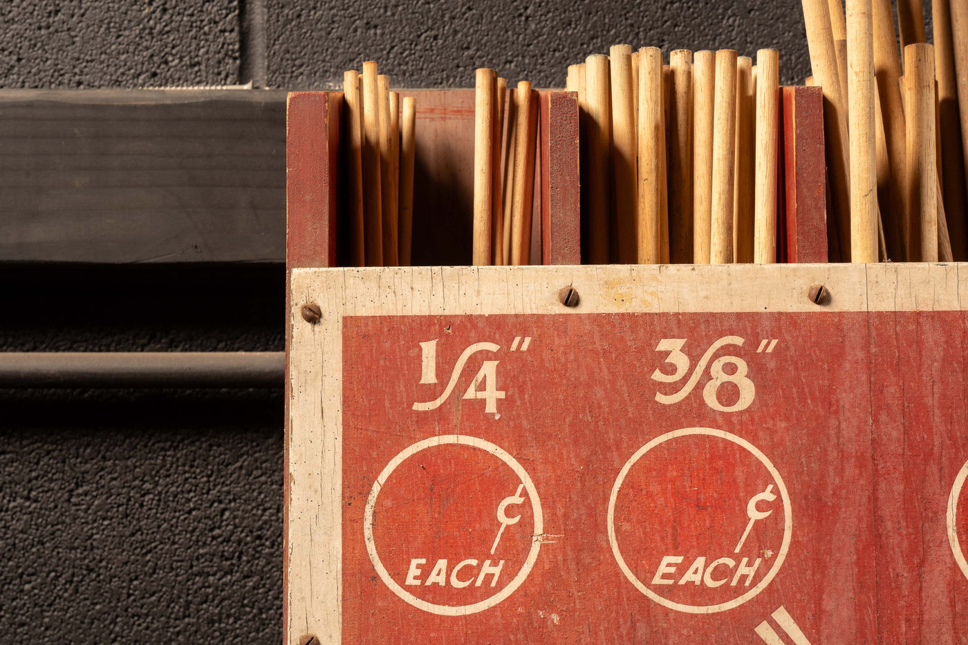 Vintage Master Dowels Point-of-Sale Store Display