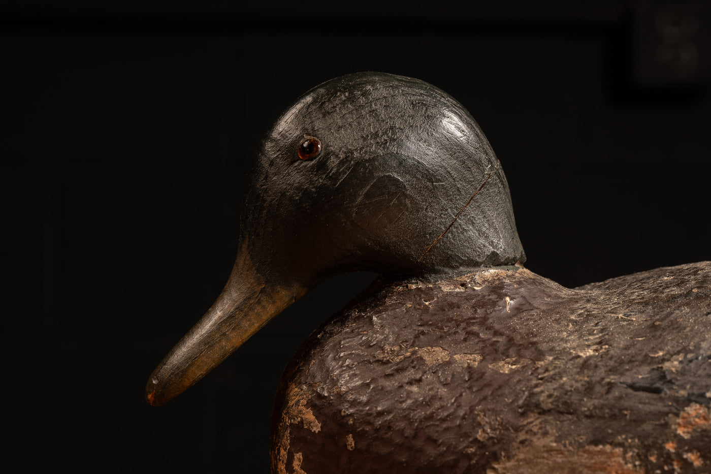 Early 20th Century Wooden Duck Hunting Decoy