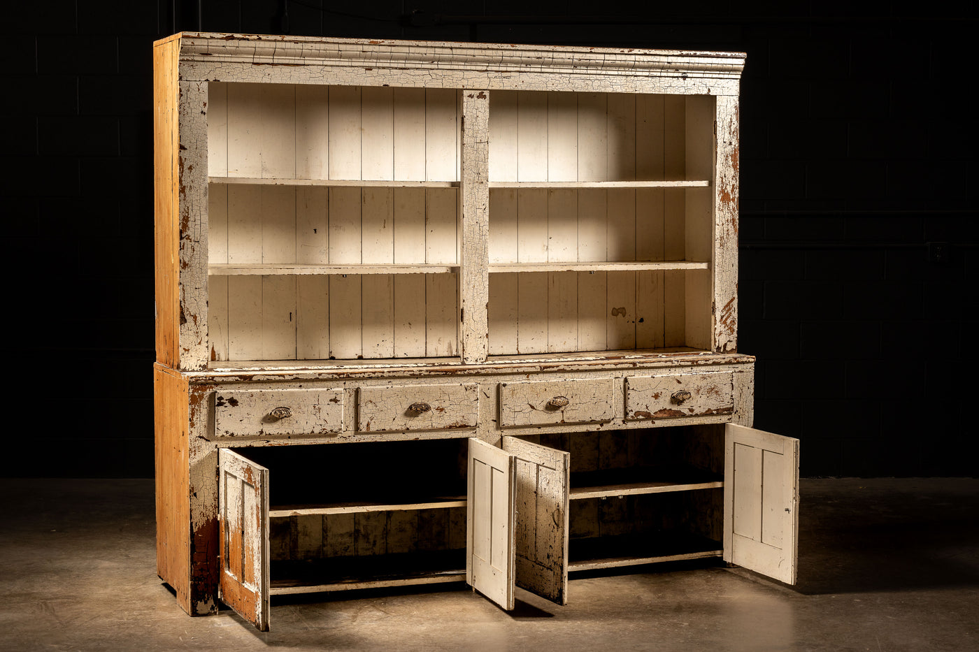 Antique Chippy Farmhouse Cabinet