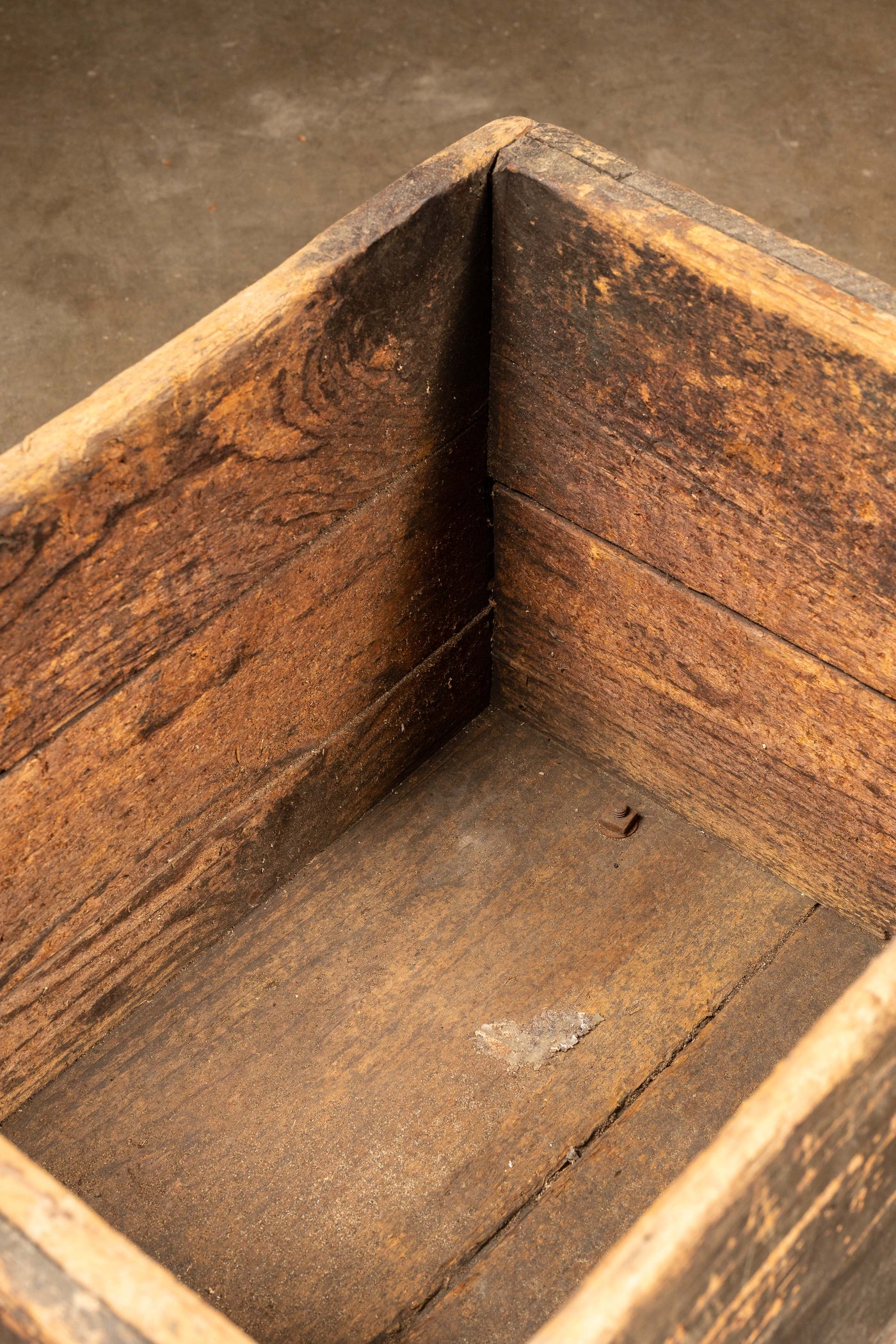 Early American Wooden Rolling Crate