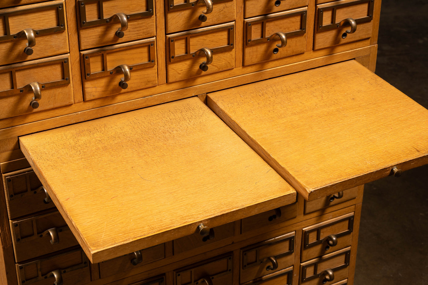 Antique Four-Section Card Catalog