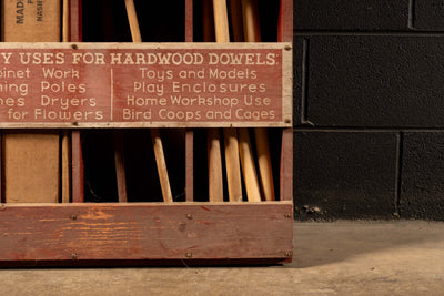 Vintage Master Dowels Point-of-Sale Store Display