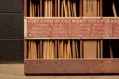 Vintage Master Dowels Point-of-Sale Store Display