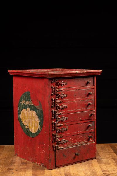 Vintage Benchtop Parts Cabinet