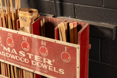 Vintage Master Dowels Point-of-Sale Store Display