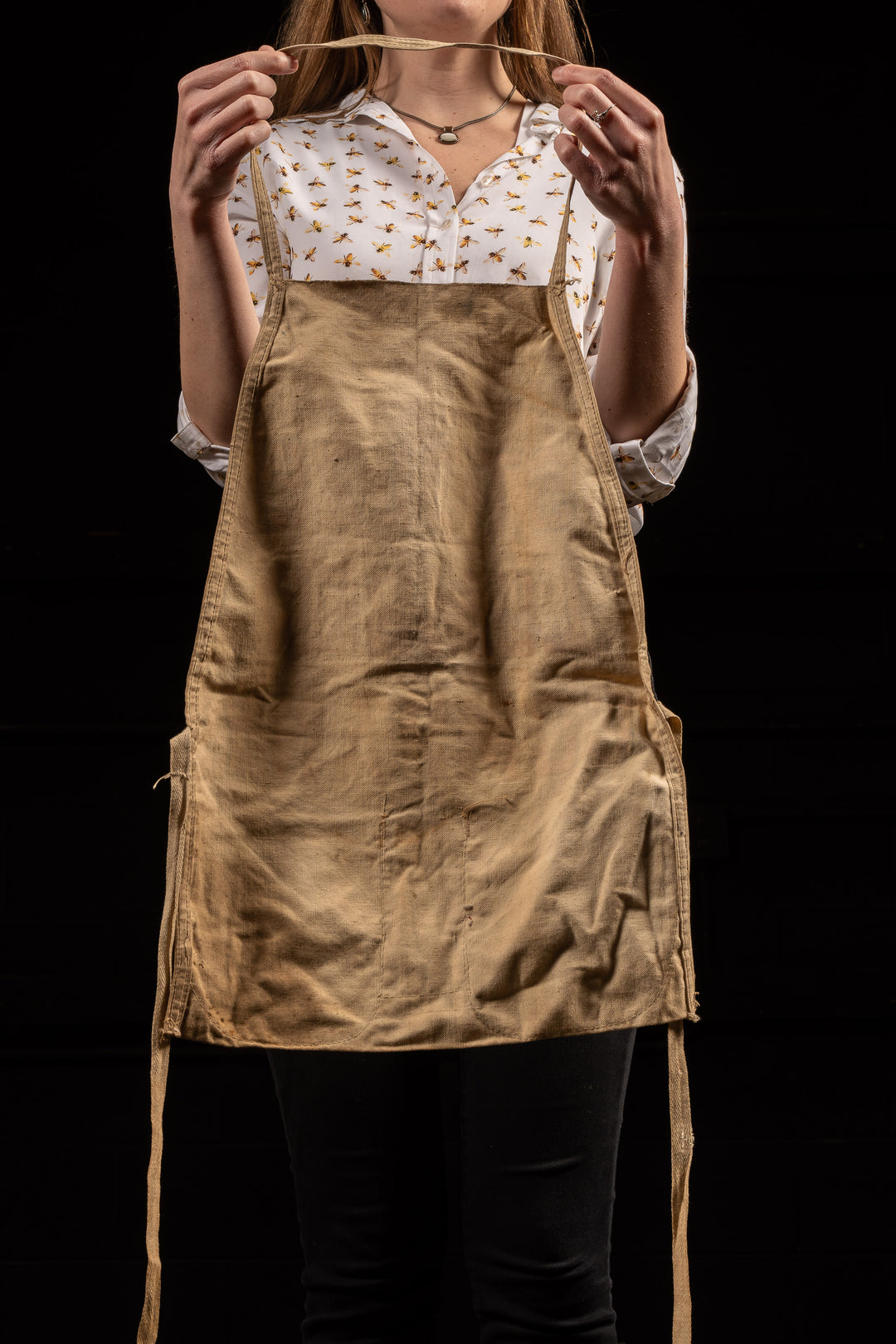 【60s Vintage】Old Apron Chicago today Vintage Stolze Lumber Shop Apron – Industrial Artifacts