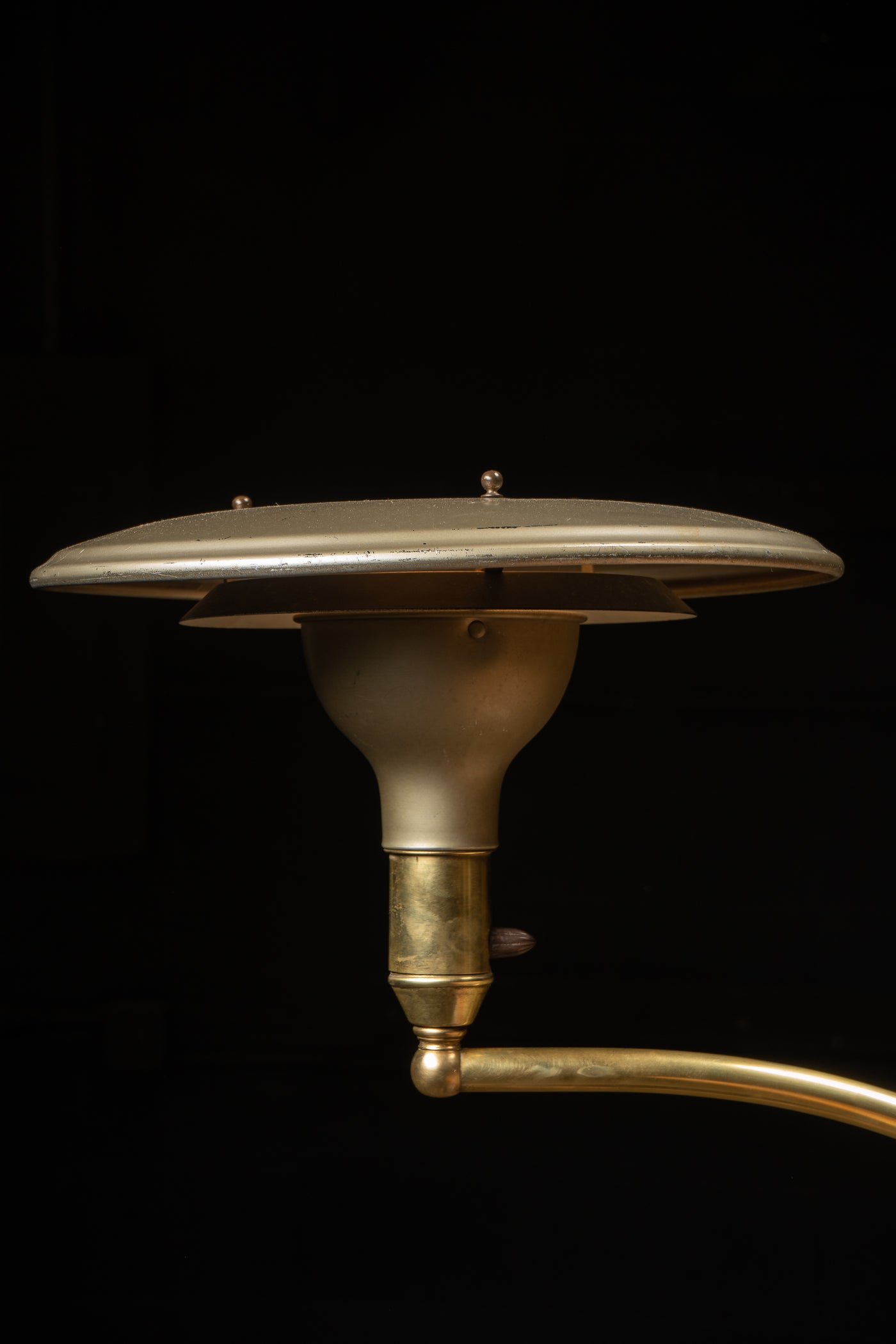 Vintage Saucer Lamp by MG Wheeler