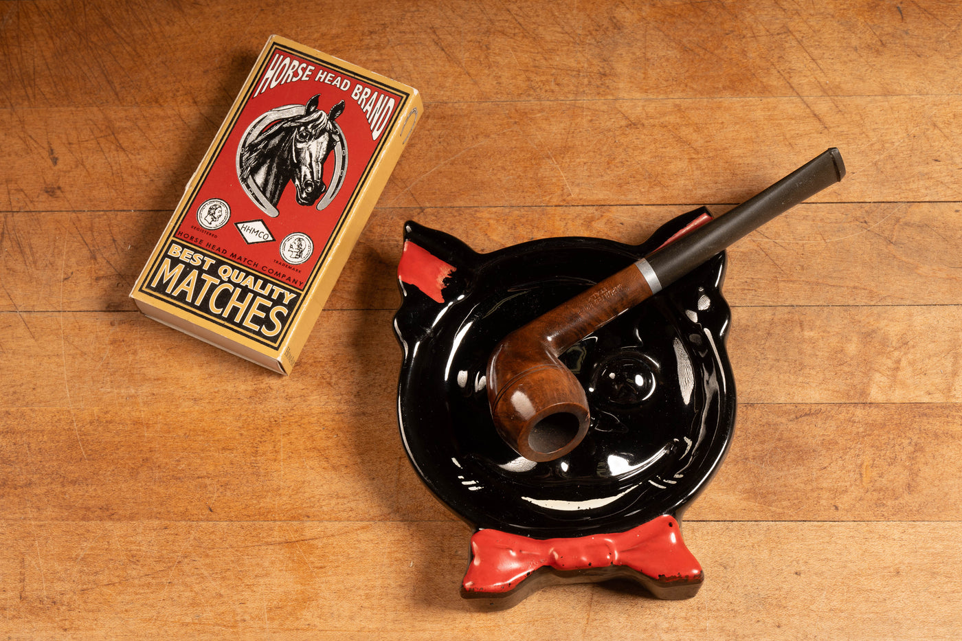 Vintage Black Cat Ashtray