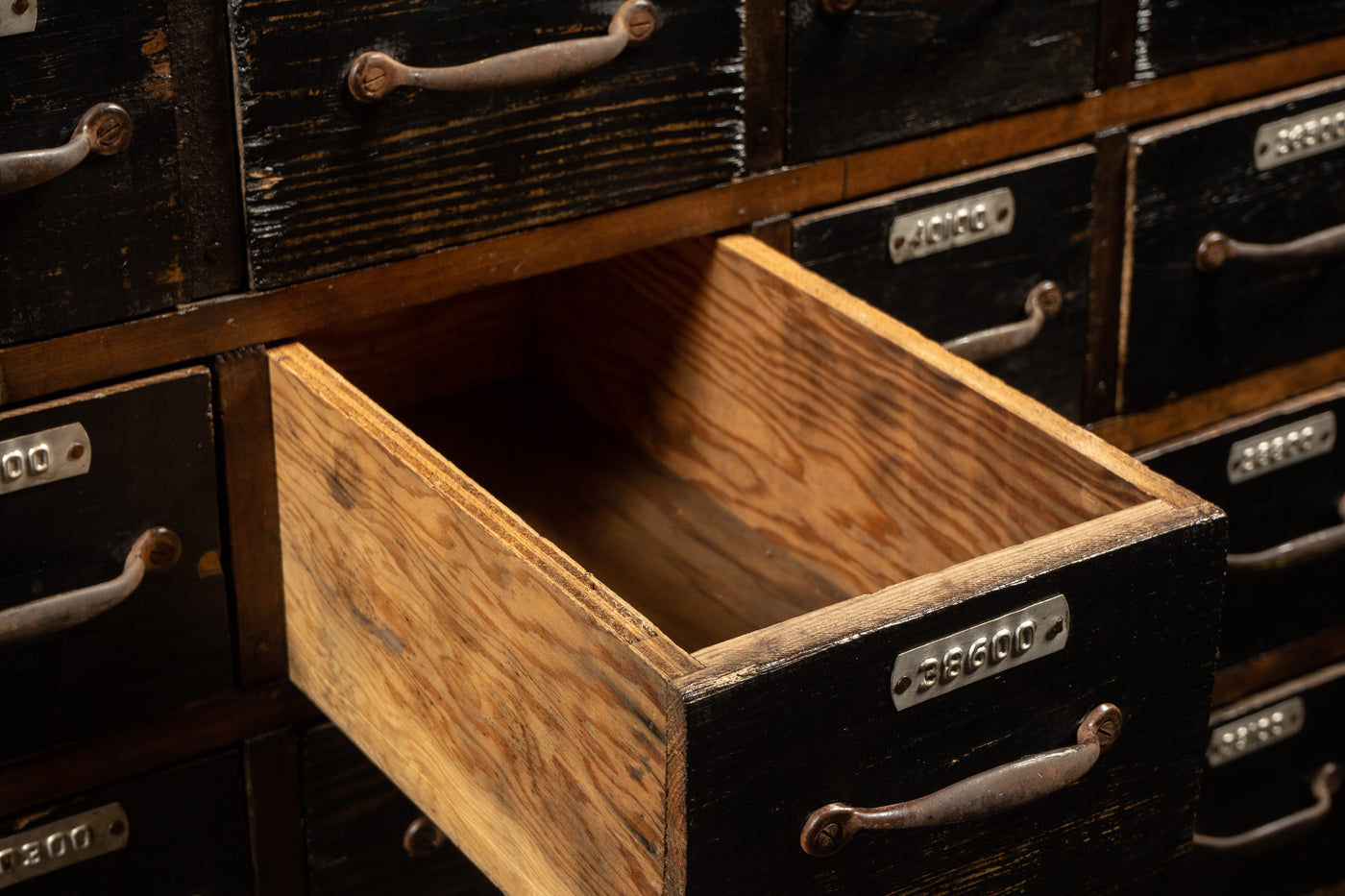 Massive Antique 78 Drawer Hardware Apothecary Cabinet