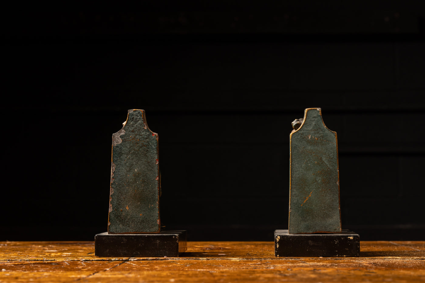 Antique Copper Bookends