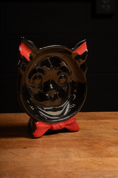 Vintage Black Cat Ashtray