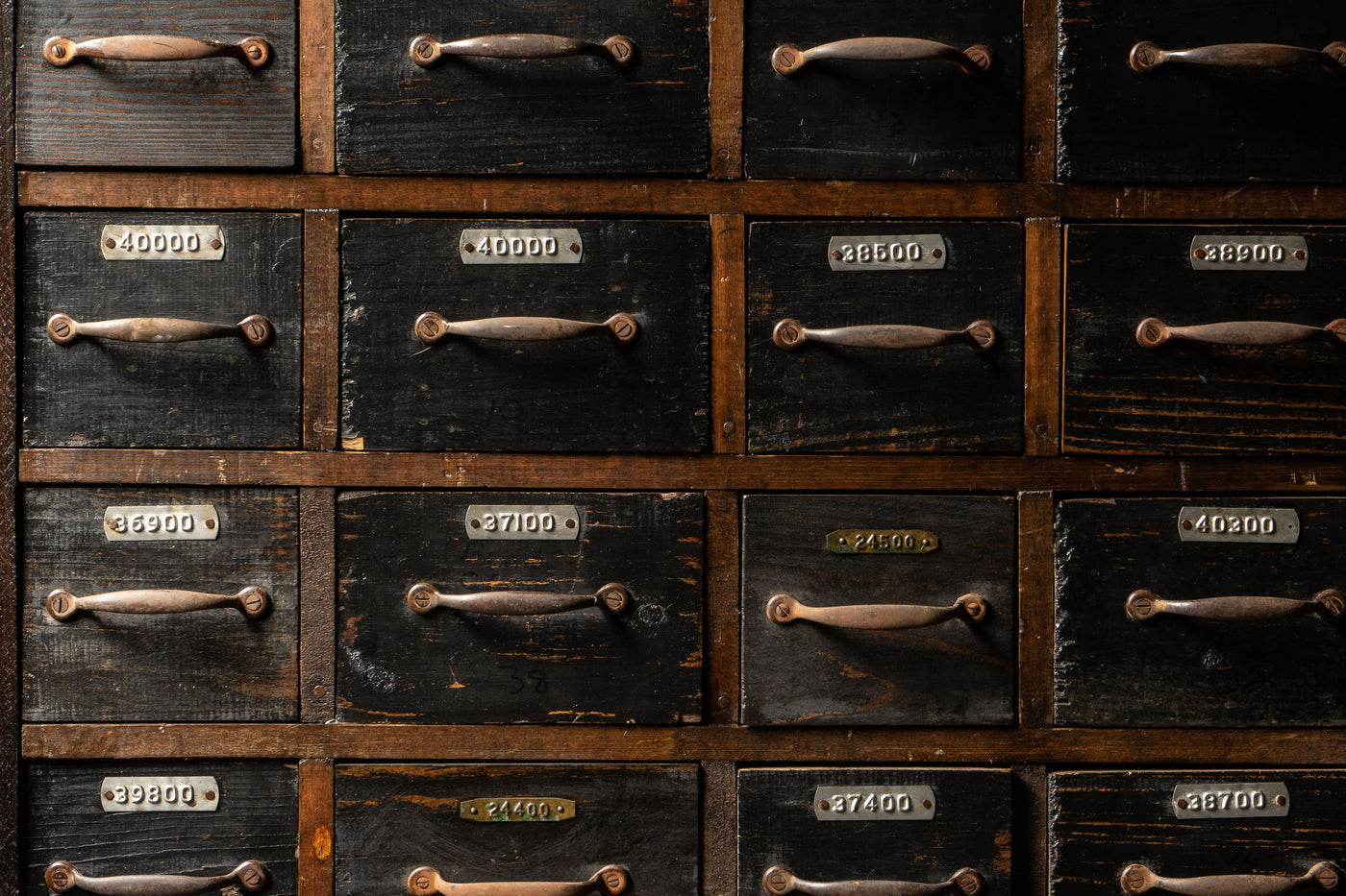 Massive Antique 78 Drawer Hardware Apothecary Cabinet