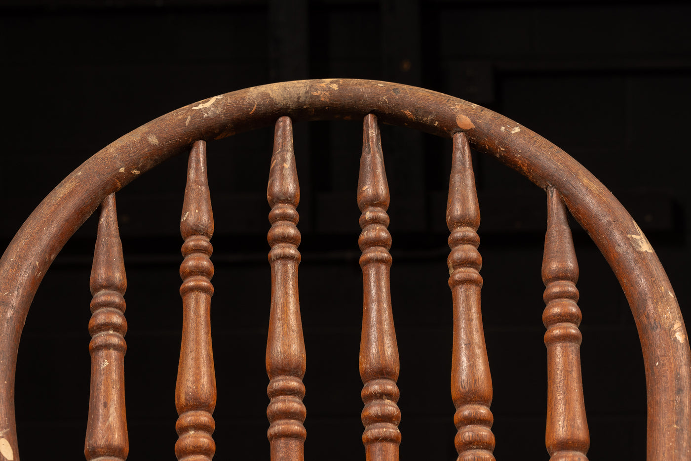 Antique Oak Spindle Back Chair