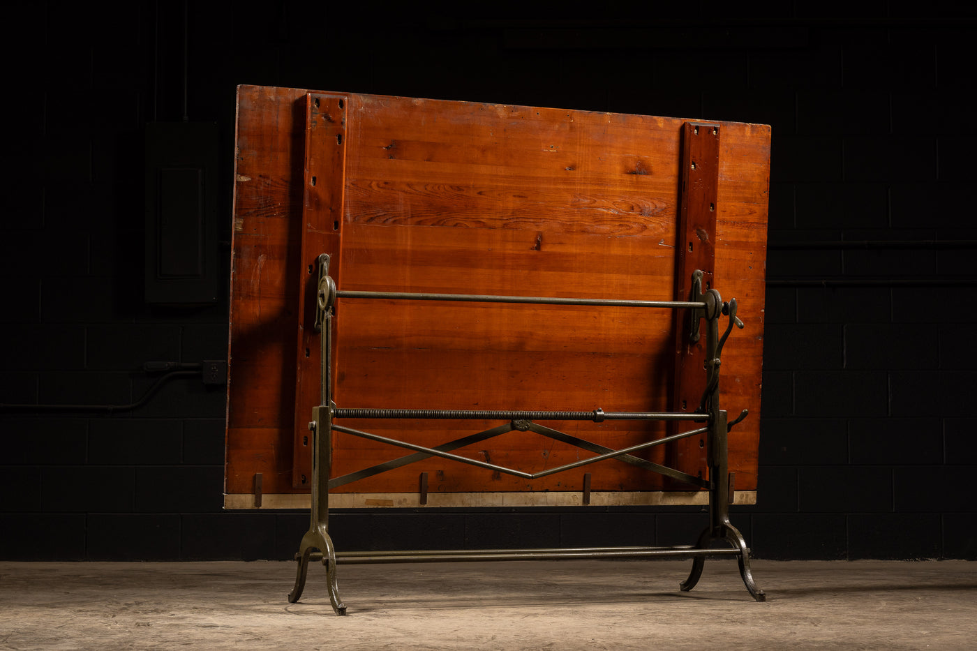 Early 20th Century Industrial Drafting Table