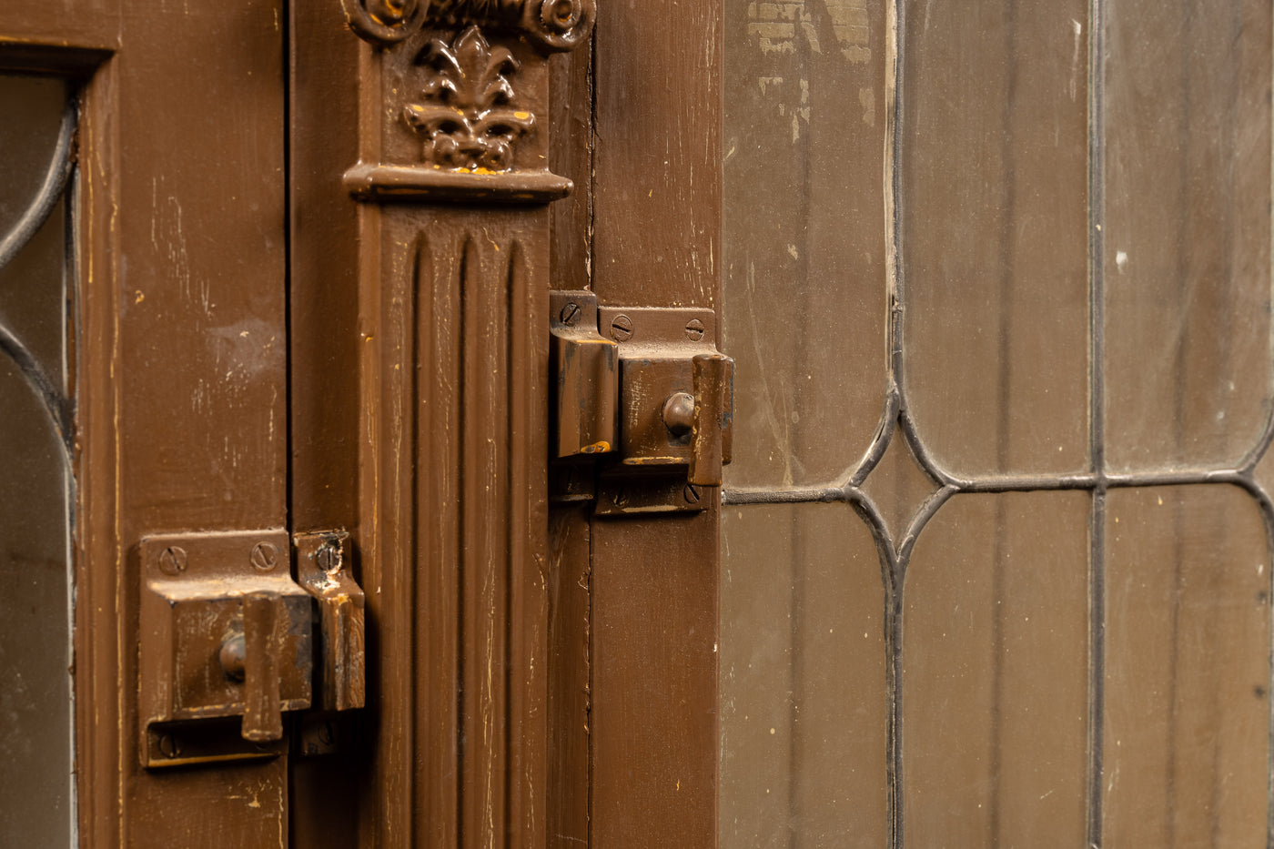 Early Rustic Painted Hutch