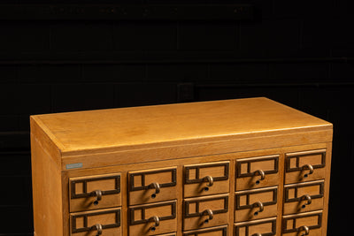 Antique Four-Section Card Catalog