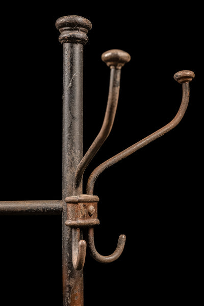 Antique Japanned Copper Coat Rack