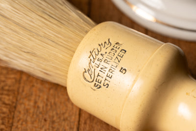 Ironstone Pharmacist Shaving Mug with Century Shave Brush