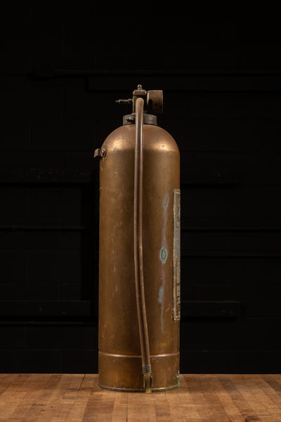 Vintage Brass Pyrene Fire Extinguisher