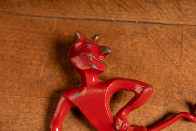 Vintage Cast Iron Devil Corkscrew