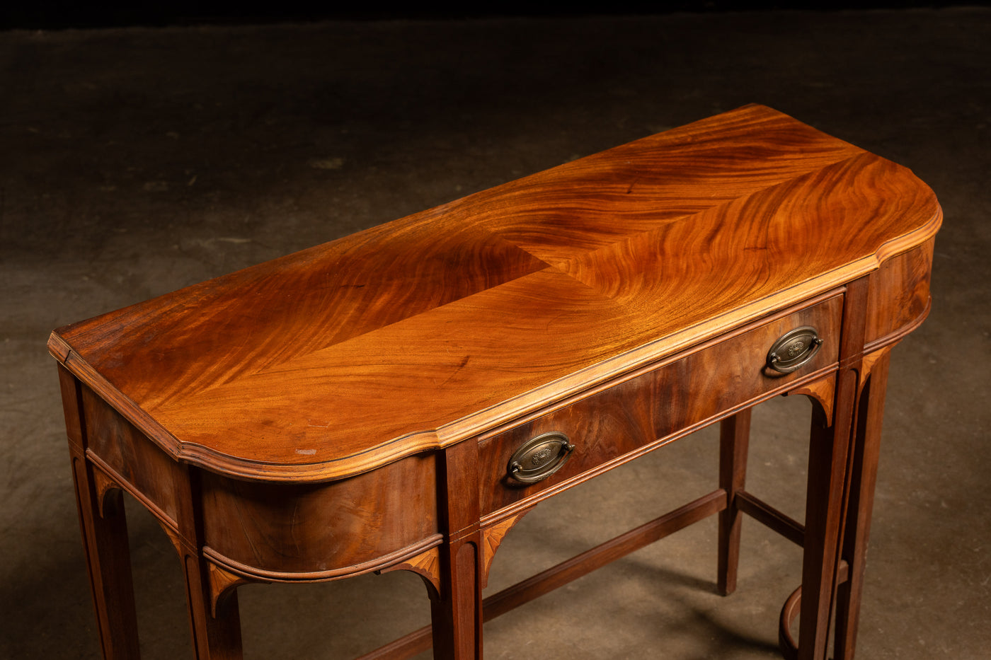 Vintage Oak Console Table