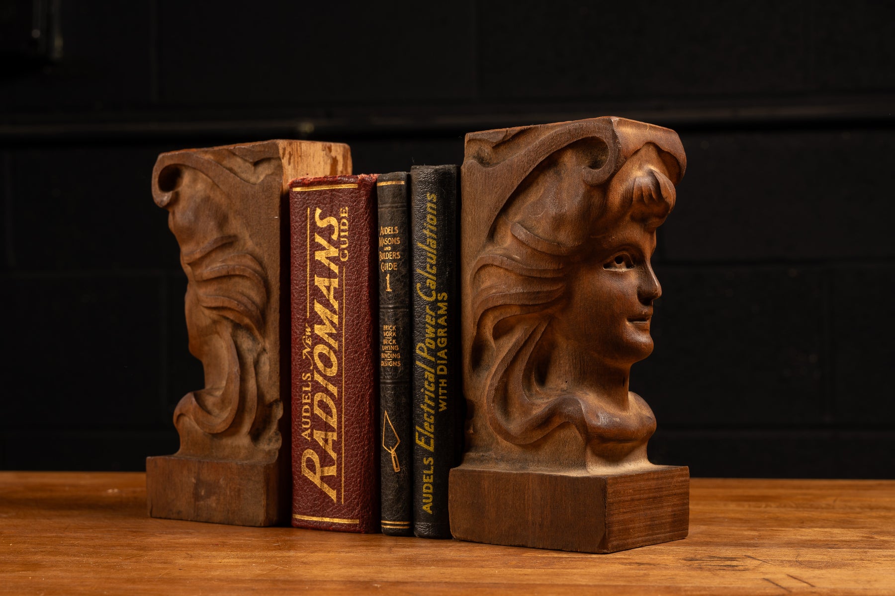 Figure Bookends Set of Vintage Figural Bookends – Industrial Artifacts