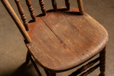 Antique Oak Spindle Back Chair